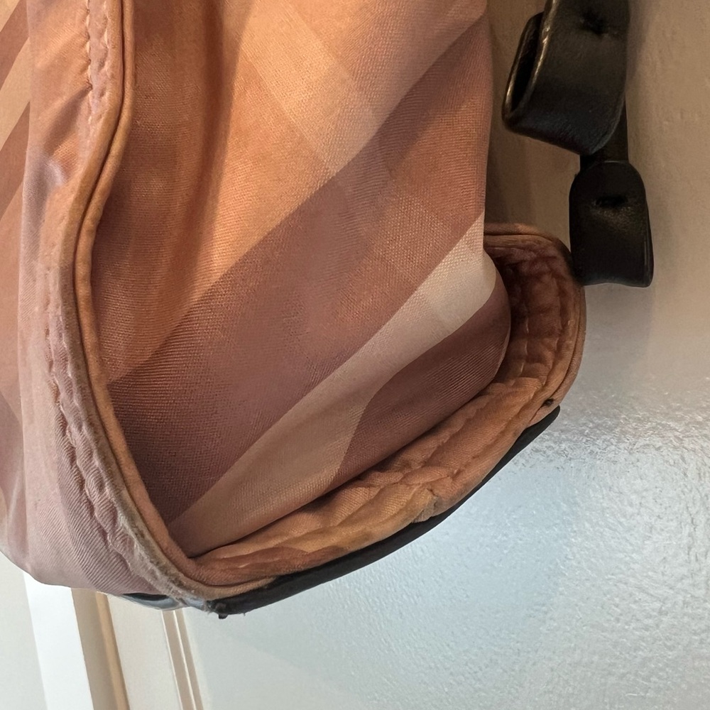 Authentic Burberry Prorsum Pink/Burgundy, Nylon Shoulder Bag - Picture 7 of 16